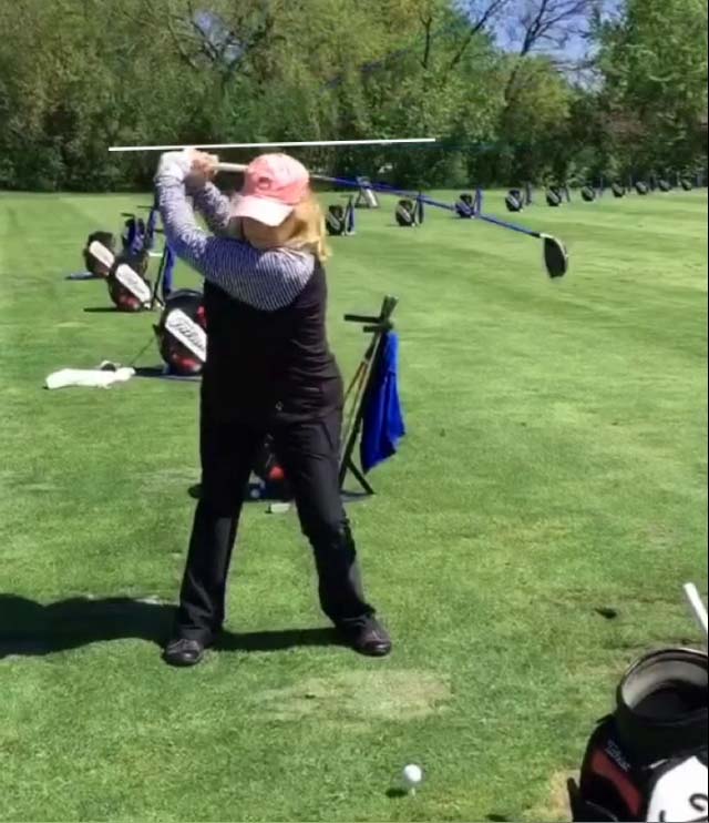 Backswing is too long