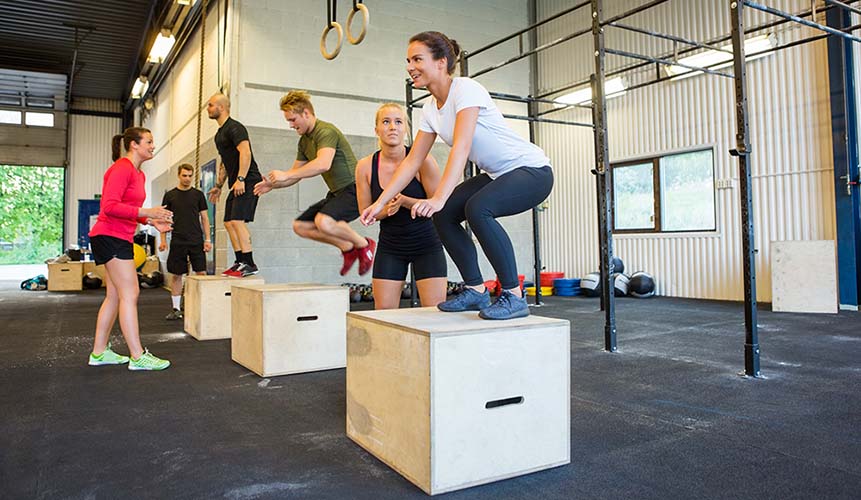 Box Jump Exercise