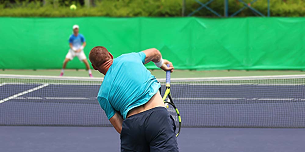 Follow Through on Tennis Serve